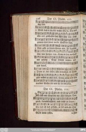 Der CI. Psalm. 101.