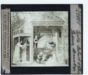 Giotto, Geburt der Jungfrau (Padua, Scrovegni),Giotto, Freskenzyklus des Marienlebens : Die Geburt der Jungfrau
