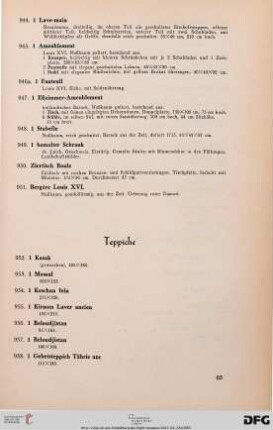 Teppiche (Nr. 952-978)