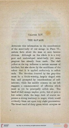 XIV. The savage