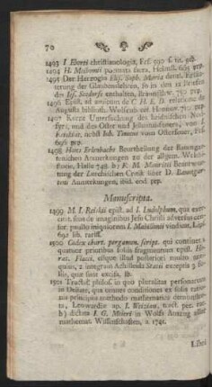 Manuscripta