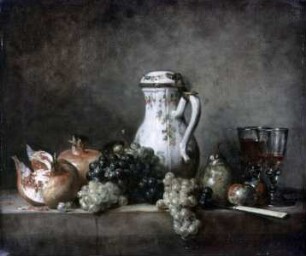 Trauben und Granatäpfel