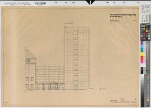 Arnsberg, Bezirksregierung, Hauptgebäude, Seibertzstr. 1, Südseite, Ansicht