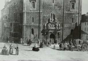 Die ehemalige Kreuzkirche zu Dresden : Dresden, Kreuzkirche, Karosse, Bellotto-Gemälde