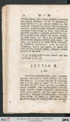 Sectio II