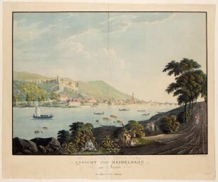 Heidelberg, Schloss und Stadt von Nordosten