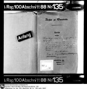 Erneuerte Grundstücks- und Abgabenverzeichnisse der schatzpflichtigen Stätten im Amt Fürstenau, Kirchspiel Merzen