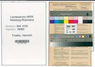 Entnazifizierung Heinrich Troeller , geb. 12.05.1893 (Baufuehrer)