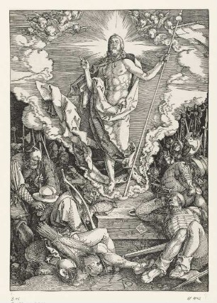 Auferstehung Christi, Blatt 12 der Folge "Große Passion (vor dem Text)"
