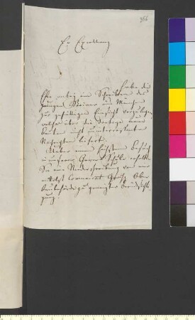 Brief von Coudray, Clemens Wenzeslaus an Goethe, Johann Wolfgang von