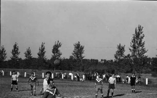 Fußballspiel Ottersdorf - Plittersdorf.