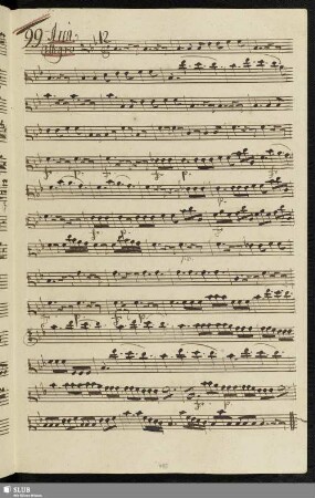 99. Aria: E'assai bello il tresconcino / Rutini, G.M.