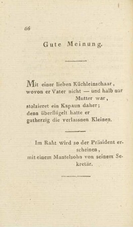 Gute Meinung.