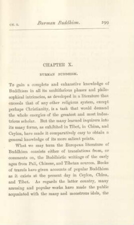 Chapter X. Burman Buddhism