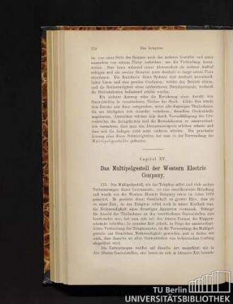 Capitel XV. Das Multipelgestell der Western Electric Company.