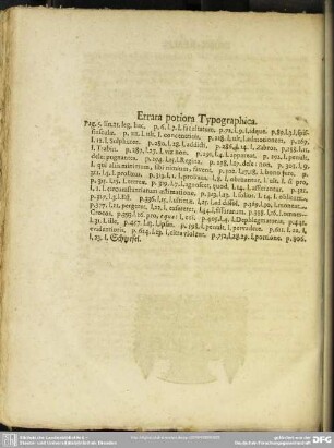 Errata potiora Typographica