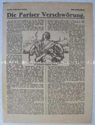 Propagandablatt des Fichte-Bundes mit heftiger antifranzösischer Polemik (Nr. 53)
