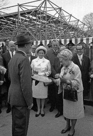 Staatsbesuch des Bundespräsidenten Heinrich Lübke anläßlich der Eröffnung der Bundesgartenschau 1967.