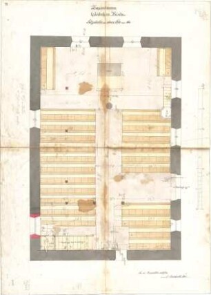 Dolmetsch, Heinrich; Zazenhausen; Ev. Pfarrkirche, Restaurierung - Grundriss