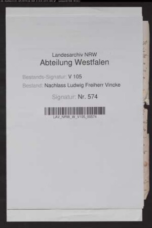 Reise nach England 1807: Bericht über eine Mission des Fürsten von Wittgenstein in England (1807) und sein Vorschlag zu einer Reise Vinckes nach England