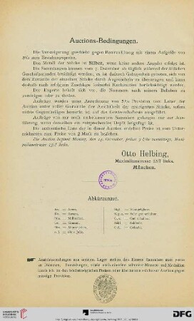 Auctions-Bedingungen