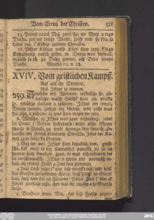 XVIV. Vom geistlichen Kampff.
