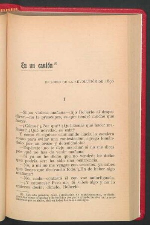 En un cantón : Episodio de la revolución de 1890
