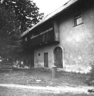 Bad Brambach, Zollstraße 4. Wohnstallhaus. Hofansicht