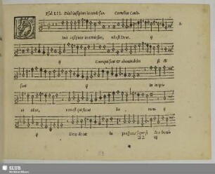 I. Canis, Cornelius: Dixit insipiens in corde suo