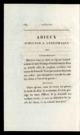 Adieux D'Hector A Andromaque.