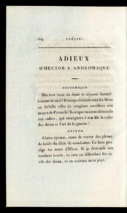 Adieux D'Hector A Andromaque.