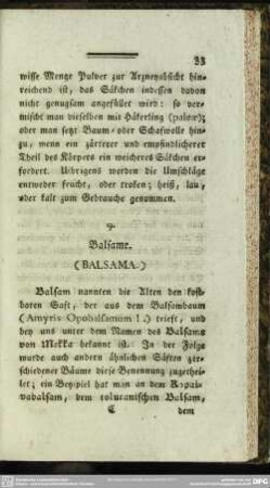 9. Balsame. (Balsama.)