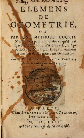 Elemens de Geometrie