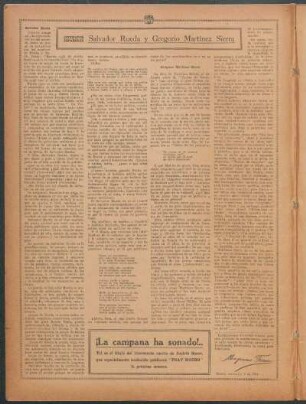 Salvador Rueda y Gregorio Martínez Sierra : Literatos españoles