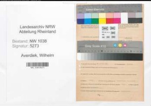 Entnazifizierung Wilhelm Averdiek , geb. 13.04.1915 (Ingenieur)