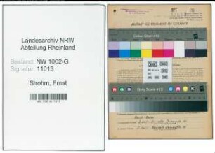 Entnazifizierung Ernst Strohm, geb. 19.03.1901 (Gastwirt)