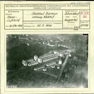 Wuppertal-Barmen, Waldhof, Siedlung