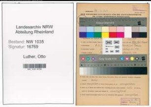 Entnazifizierung Otto Luther , geb. 08.02.1909 (Angestellter)