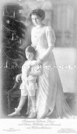 Viktoria Luise von Preußen mit ihrem Neffen Wilhelm