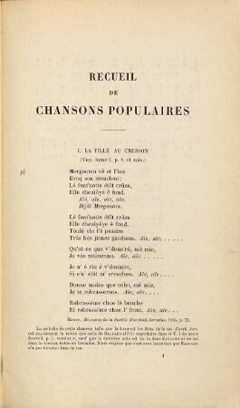 Recueil de chansons populaires, 2