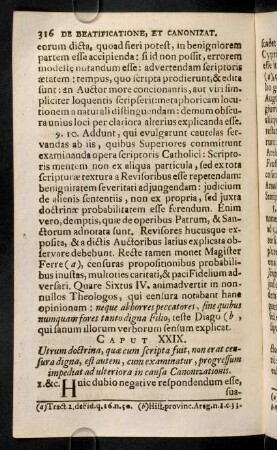 316-325, Caput XXIX - XXXI