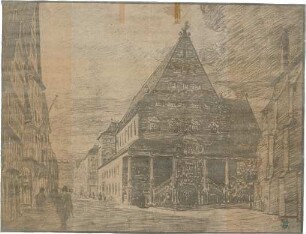 Fischer, Theodor; Stuttgart; Gustav-Siegle-Haus - Perspektive