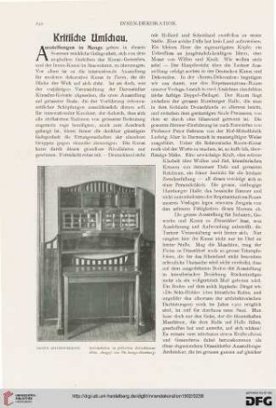 Kritische Umschau
