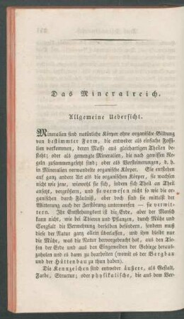 Das Mineralreich.