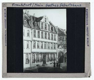 Frankfurt am Main, Goethe-Haus : Ansicht, Druckgraphik