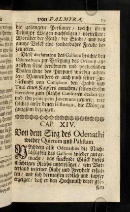 77-85, Cap. XIV