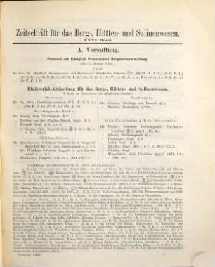 Zeitschrift für das Berg-, Hütten- und Salinenwesen im Deutschen Reich, 31. 1883
