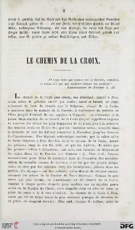 Le chemin de la croix