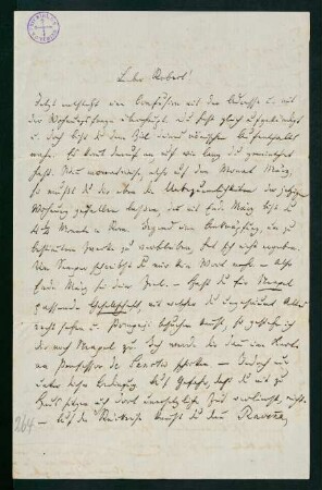 Brief vom 6. März 1873