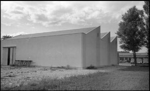 Weisweil: Feuerwehrgerätefabrik, Gebrüder Bachert, Montagehalle Südfront